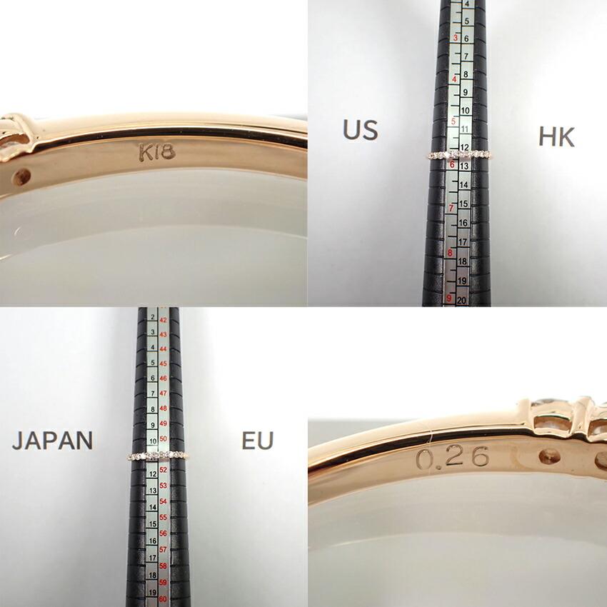 [Новое] Кольцо вечности с бриллиантом K18PG Нет. 11 [ф3-10]