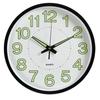 Modern 12inch Glow in The Dark Clock Energy-Saving Non-Ticking Silent Quartz Clock Hanging Plastic Wall Clock Bedroom