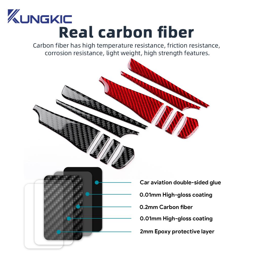 Carbon Fiber Style Interior Sticker for Mazda 3 BP 2019-2025 Mazda3 Axela Center Console LHD RHD