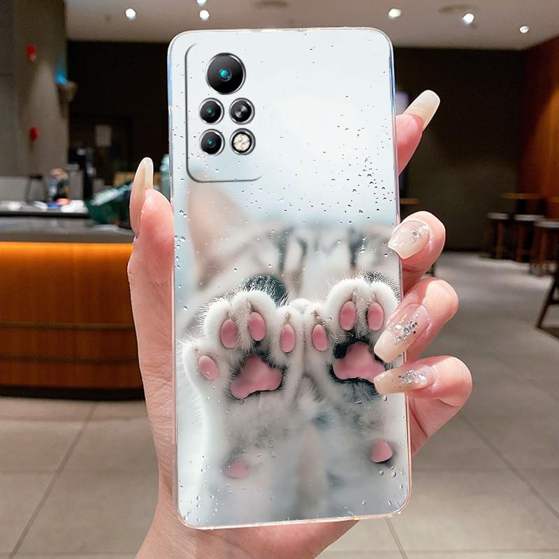 Чехол для Infinix Note 11 Pro X697 11s X698 Note11 X663 X663B Эстетичный Милый Крутой Для Мальчиков Девочек Прозрачный Мягкий Силиконовый Чехол для Телефона