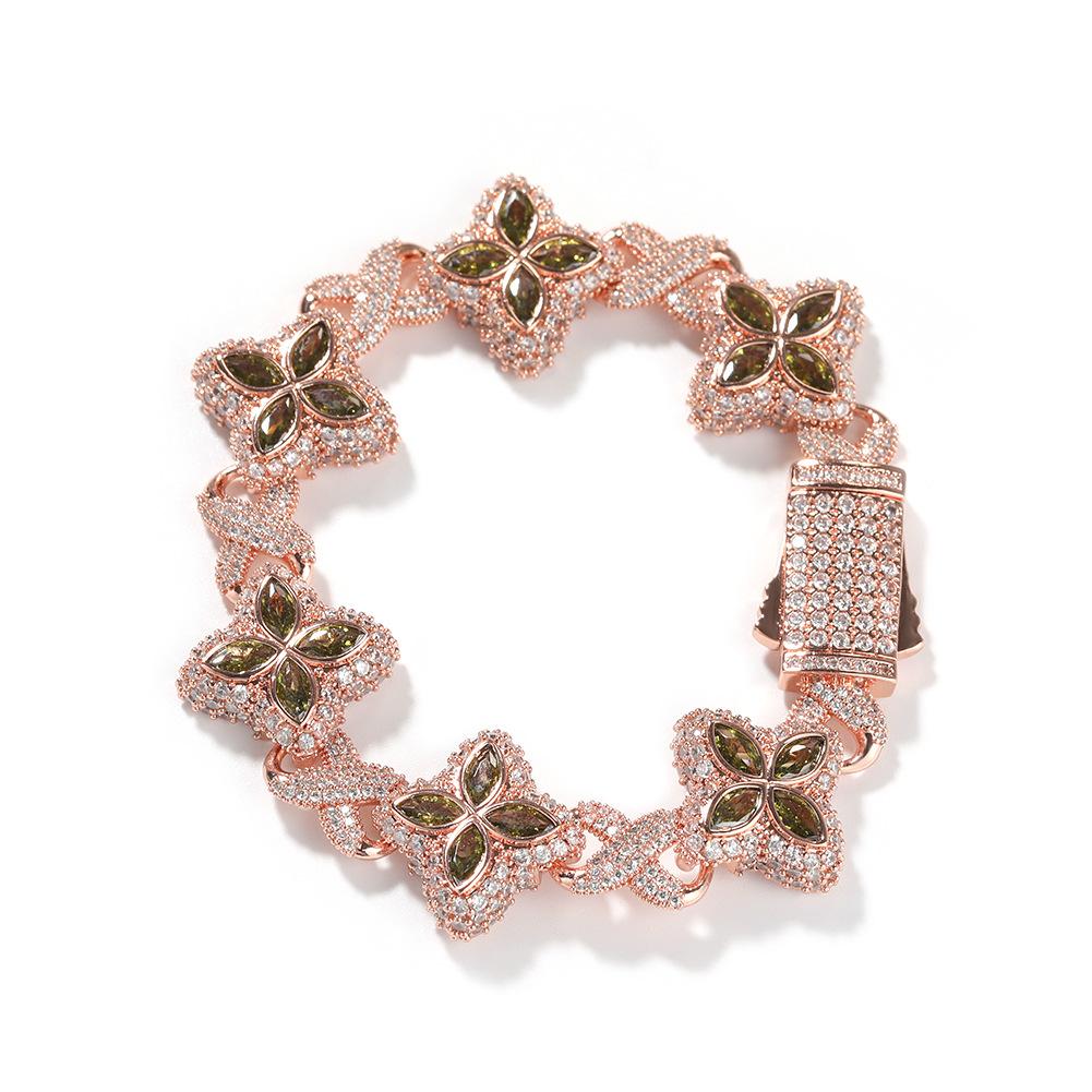 Sparkling Stainless Steel Necklace & Bracelet
