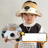 Children's Hat with Fan Solar Rechargeable Boys and Girls Big Hat Brim Sun Protection Sunshade Summer Travel Sun Hat