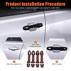ABS Glossy Black Exterior Door Handle Cover Trim Kit for Subaru Crosstrek 23-24