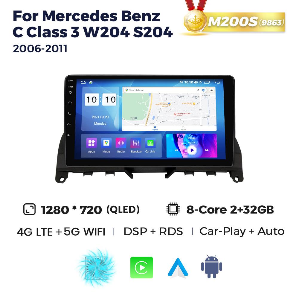 NaviFly для Mercedes Benz C-Class 3 C220 C180 W204 S204 2006-2011 Android автомобильный плеер радио мультимедиа сенсорный экран видео стерео