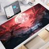 Gray forest mountain view Table Cushion Mouse Pad Large Gaming Non-slip Seamed Extended Pads Gamer Keyboard Office Accessorie