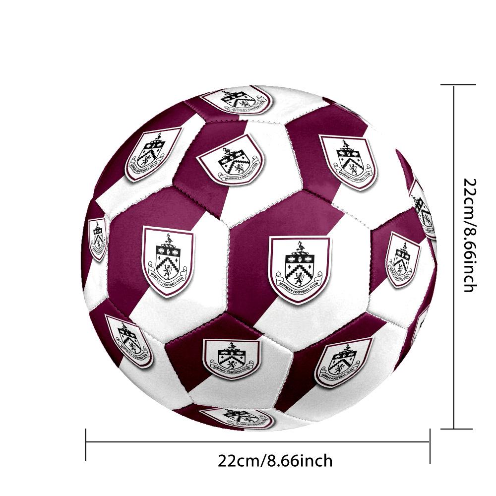 Футбольный мяч Burnley Football, размер 5, с принтом, противоскользящий, для взрослых, сувенир для футбольных фанатов