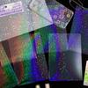 6 Sheets Iridescent Dream Holographic Sticker for Journals Waterproof Scrapbooking Stickers Transparent Substrate for Collage Sealing Decoration