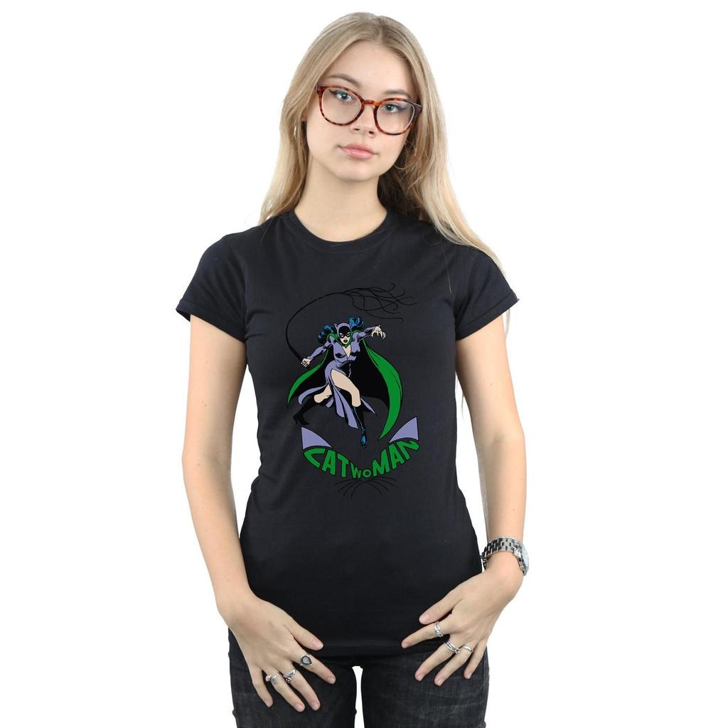 DC Comics Womens/Ladies Catwoman Whip Cotton T-Shirt