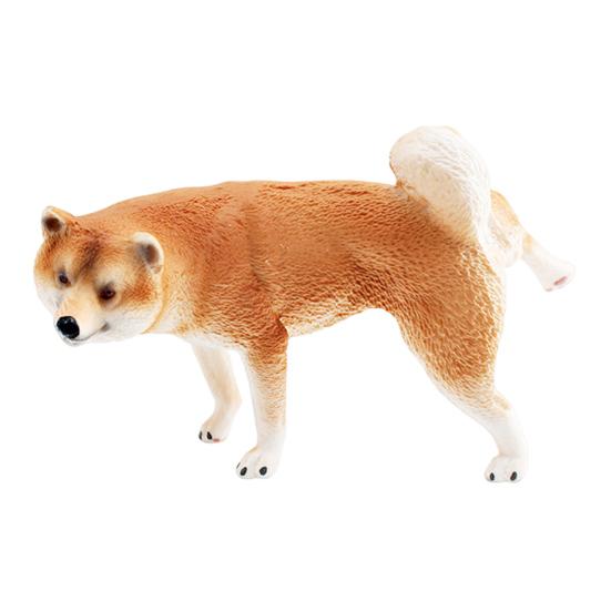 Имитация модели собаки ПВХ Спящий Какающий Мопс Сиба Фигурка Статуэтка Скульптура Украшение для дома офиса рабочего стола Детская образовательная игрушка-животное