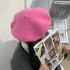 Шерстяной берет женский корейский универсальный головной убор женский осенне-зимний японский ретро конфетного цвета шляпа художника