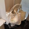 Large-capacity Woven Bag Women's Summer New Simple Shoulder Handbag Commuter Tote Bag