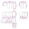 Kitchen Unit LYON 8 pcs Concrete Grey Wood Material