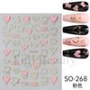 Nail Art Sticker, Laser Snake Year Small Snake Mango Star Small Spirit Snake Cartoon Four-Color Adhesive Nail Sticker