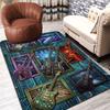 Guitar Art Gallery Pattern Rug Floor Mat for Living Room or Bedroom Soft and Comfortable Carpet a Gift for Birthday and Holiday.