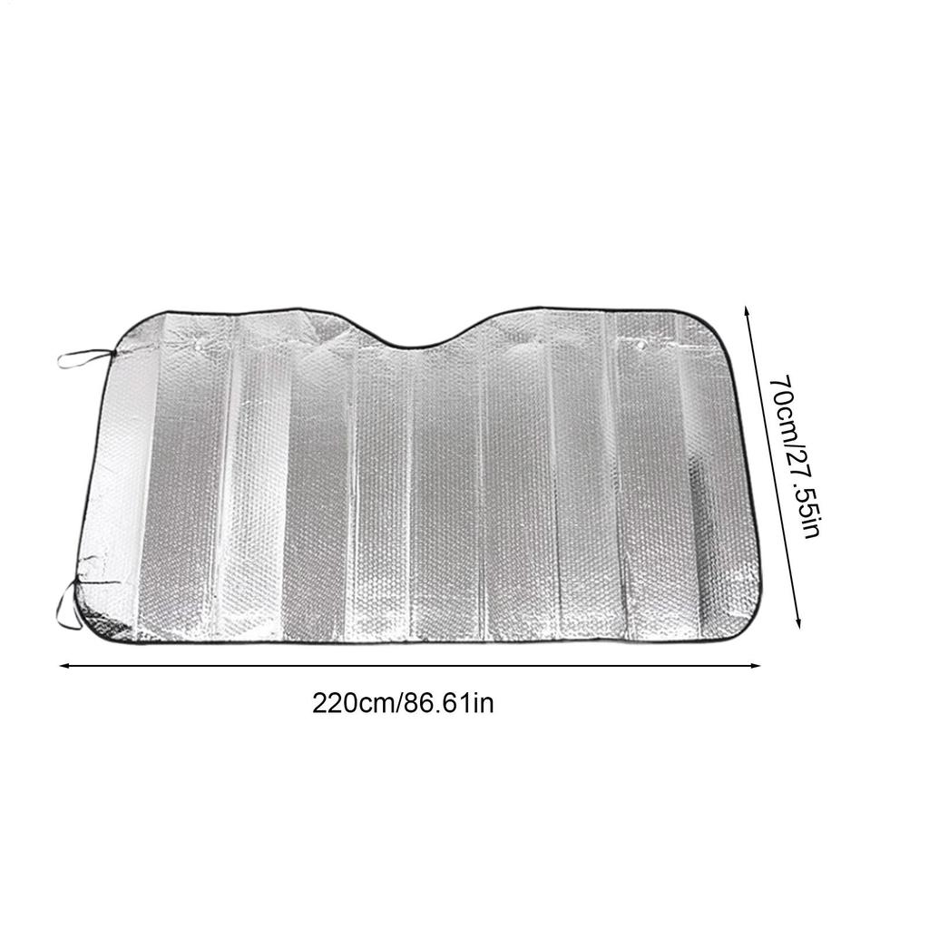 RV Windshield Sunshade Sun Shade Protector for Motorhome Double-Sided Aluminum Foil Truck Motorhomes Sunshade Cooling Accessory
