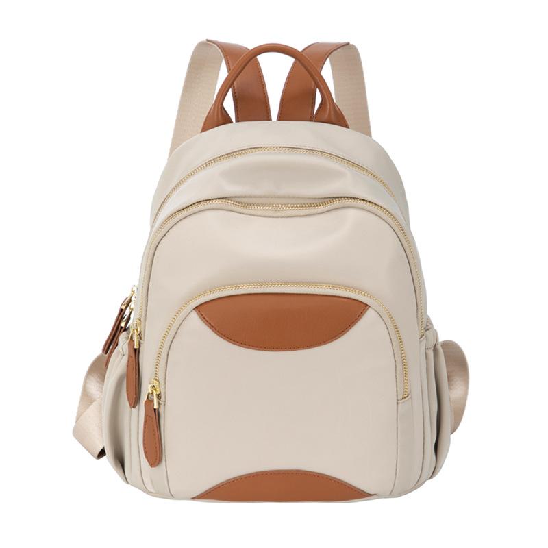2026 New Oxford Fabric Backpack for Women, Simple Large Capacity Casual Daypack, Commuter Korean Style Contrast Color
