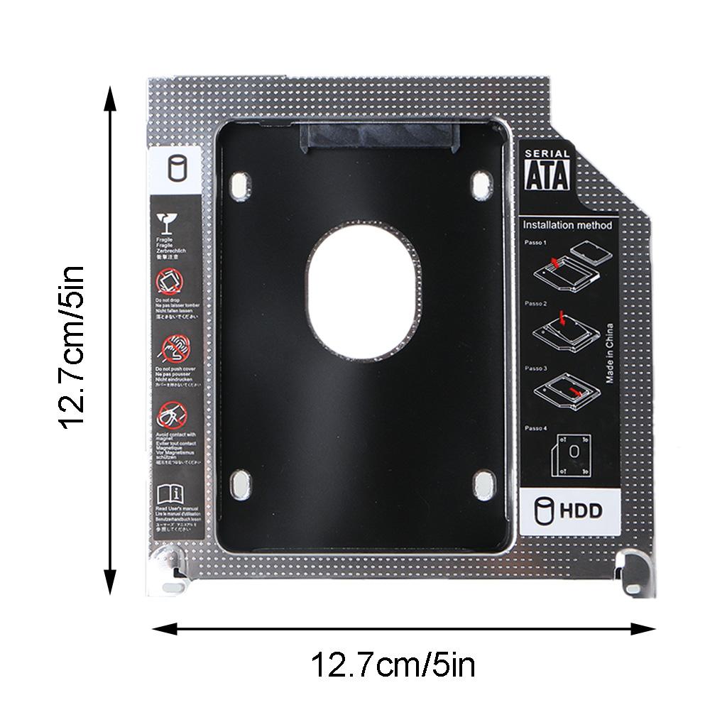 9.5мм Алюминиевый второй HDD Caddy SATA 3.0 для MacBook Pro A1278 A1286 A1297 SSD DVD Корпус Адаптер Жесткий Диск
