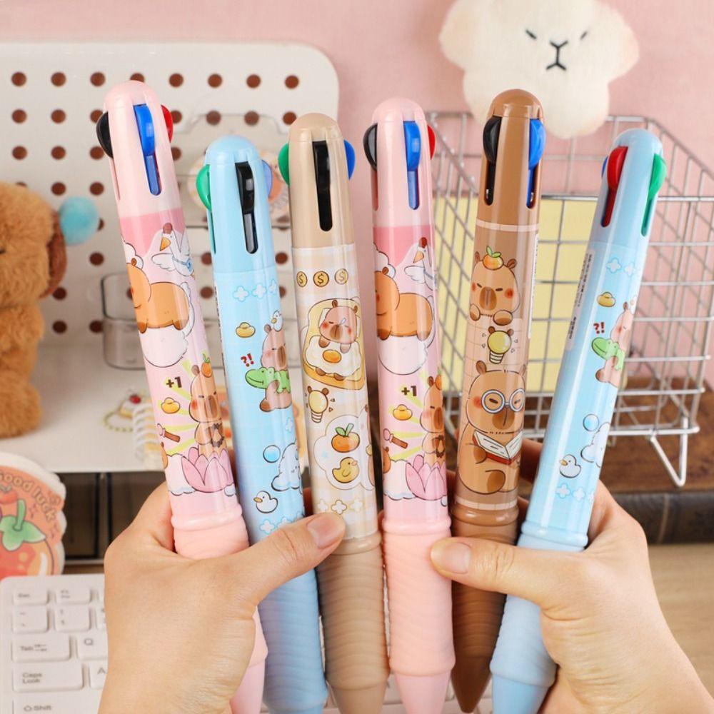 1шт Capybara гелевая ручка 4 цвета масляная ручка новая гигантская шариковая ручка канцелярские принадлежности для студентов