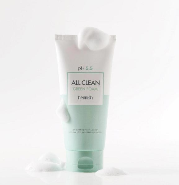 Heimish All Clean Green Foam – Мягкая пенка для умывания с чайным деревом 150 г