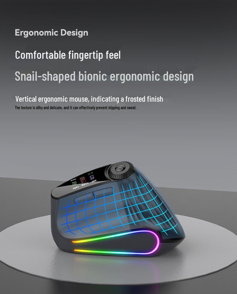 Беспроводная Bluetooth-мышь JOMAA с вертикальным дизайном и двойным режимом, с зарядным устройством