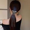 Delicate Bow Tassel Hair Clips For Women Sparkly  Hairpin