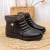Winter Women's Cotton Shoes Fleece Thickened Warm Shoes Flat Non-slip Cotton Boots