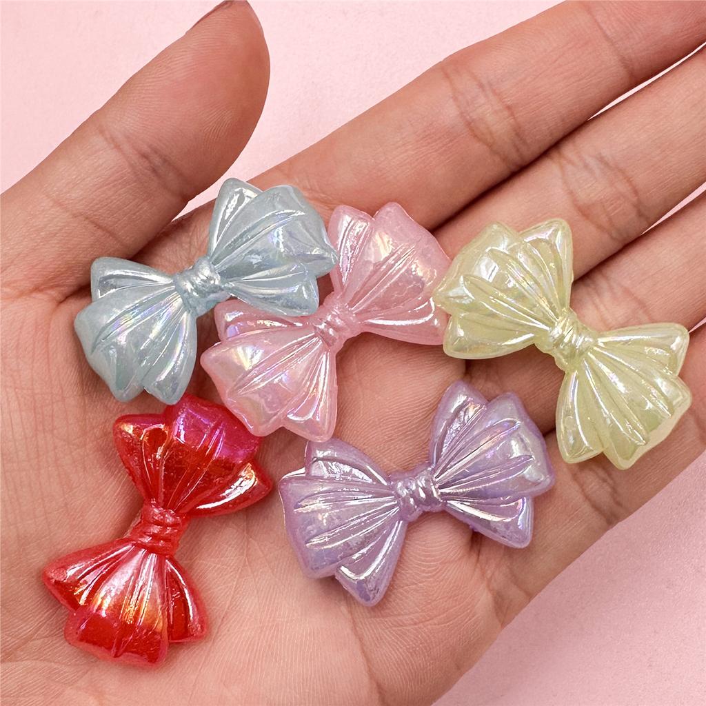 Брелок для браслета, аксессуары, бусины-бабочки, акриловая цепочка для мобильного телефона 23,2*35,5 мм, красочные «сделай сам», 5 шт., изысканная ручная работа