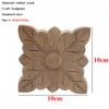 Vintage Unpainted Wood Carved Decal Corner Applique Frame For Home Furniture Wall Cabinet Door Decorative Wooden Miniature Craft