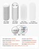 VEVOR Button Maker Supplies 200 Sets 0.98 in / 25 mm Pin Back Button Parts, with Metal Backs, Metal Shells, Clear Mylar Films
