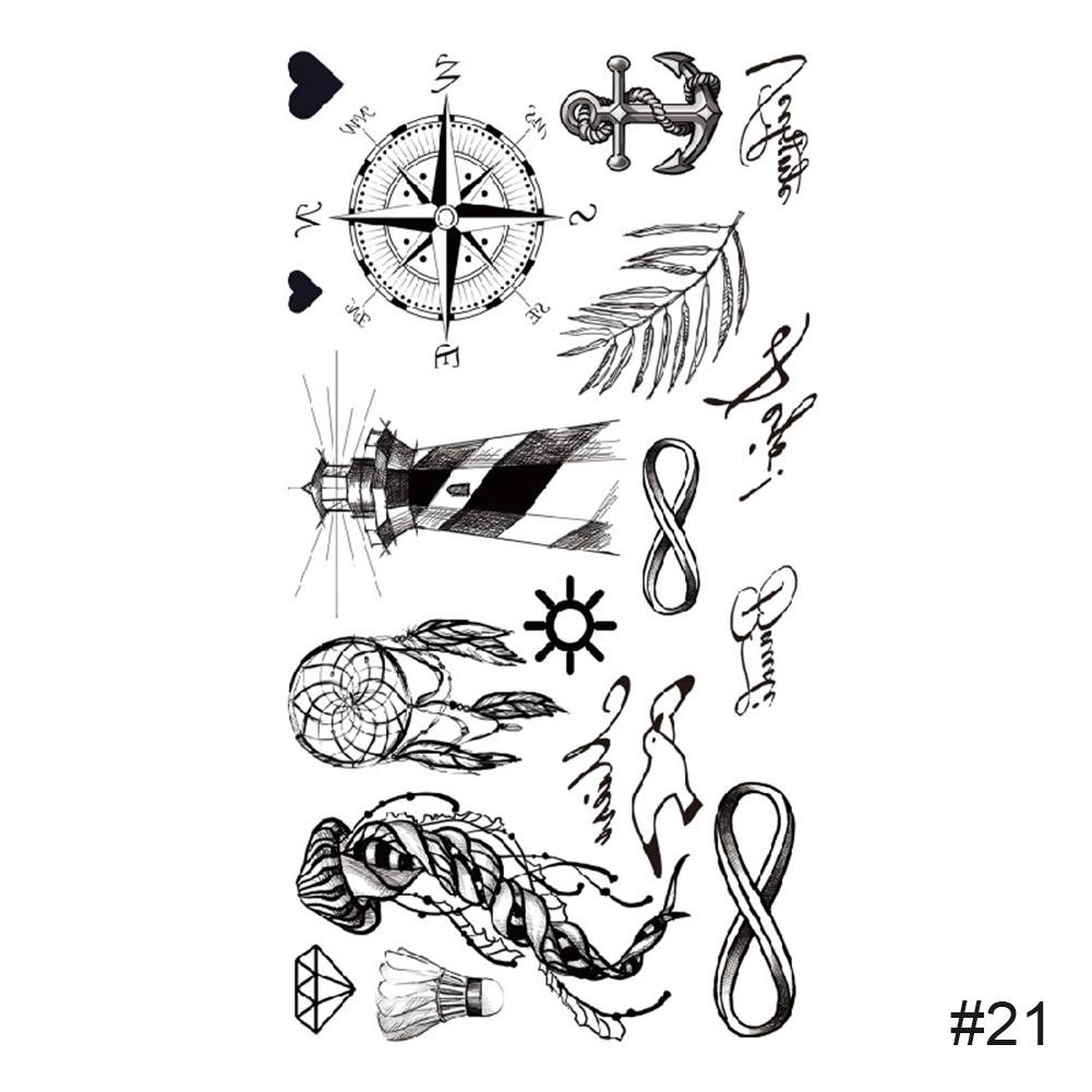 Temporary Small Fresh Tattoo Stickers Waterproof Long Lasting Tattoo Stickers Body Art Paste Painting Tattoo For Women Men