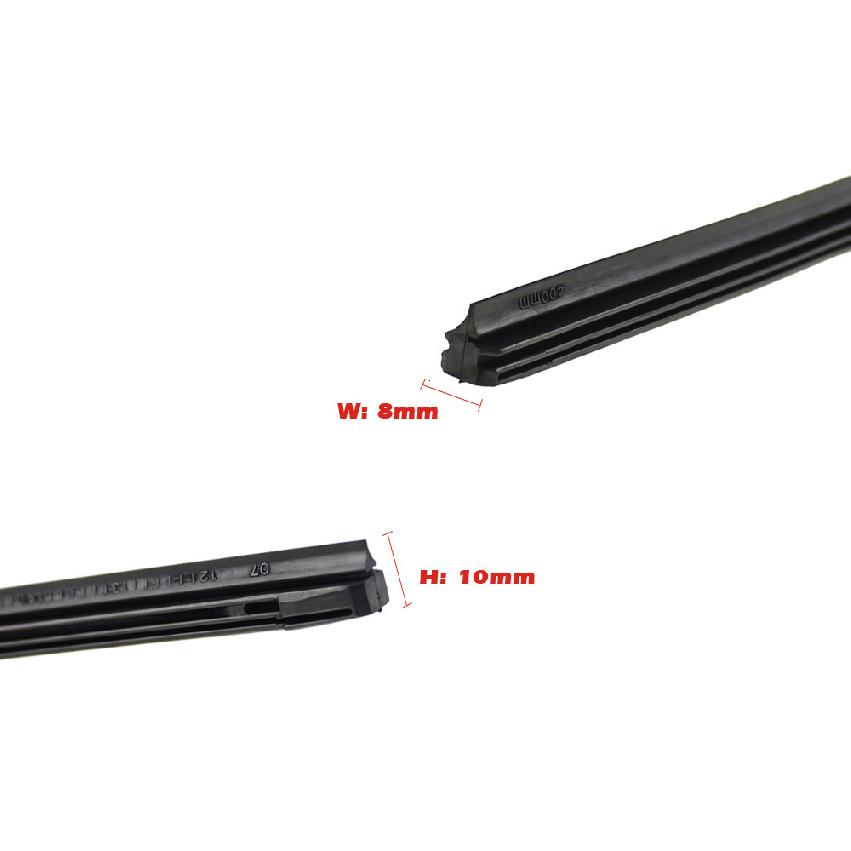 Car Wiper Blade Elastic band Windscreen Vehicle Insert Rubber Strip Refill 8mm 14"16"17"18"19"20"21"22"24"26"28" Accessorie 1pcs Wipers Blades 3