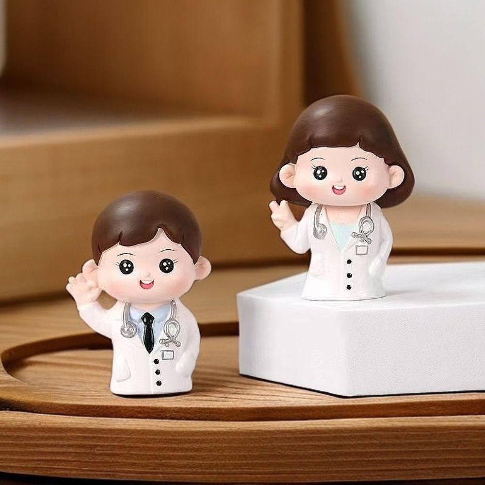 DlY Доктор Гаражный Набор Мультяшный Доктор Медсестра Модель Статуэтка Изысканные Медсестра Торт Украшения Домашний Декор