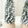 Mini Christmas Tree Artificial Small Snow Pine Xmas Tree Decorations New Year Party Ornaments Gifts Home Table Decor