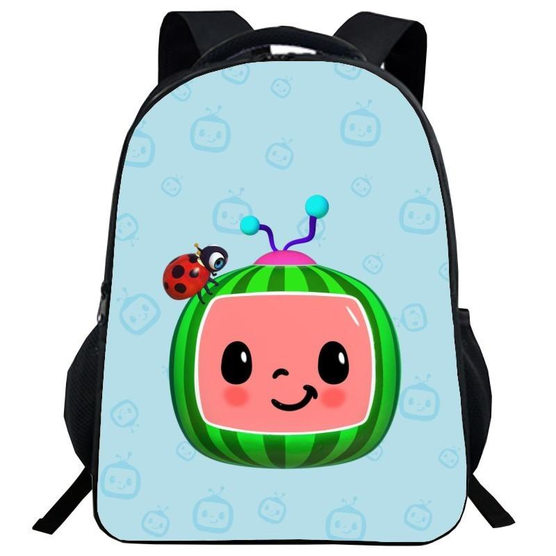 Cocomelon Backpack Children School Bags Durable Cartoon Lankybox Schoolbag For Kids