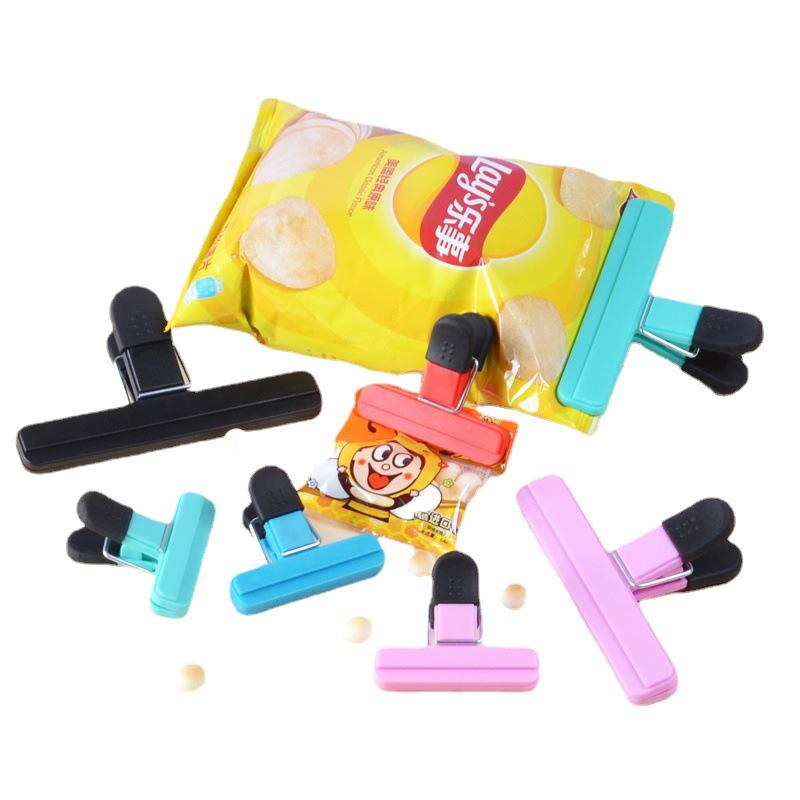 Цветной кухонный зажим для запечатывания пакетов с едой - Материал АБС+ТПР, Пыленепроницаемый для пакетов с мукой и приправами