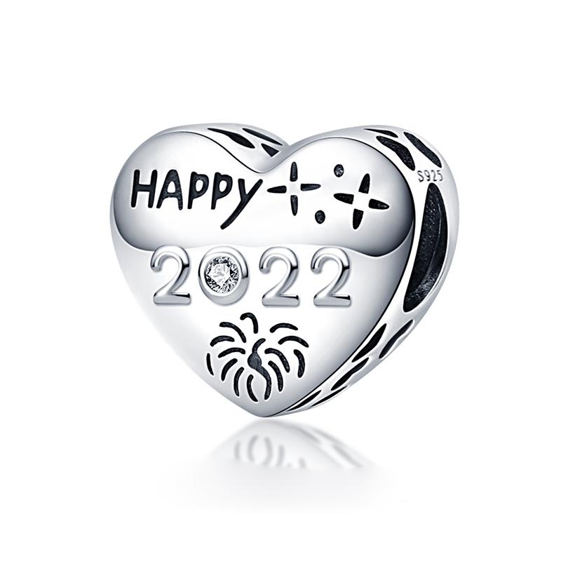 Стерлингового серебра 925 пробы, сердце, лапа животного, прозрачная снежинка, сверкающая корона, подвеска в виде тыквы, подходит для оригинального модного браслета