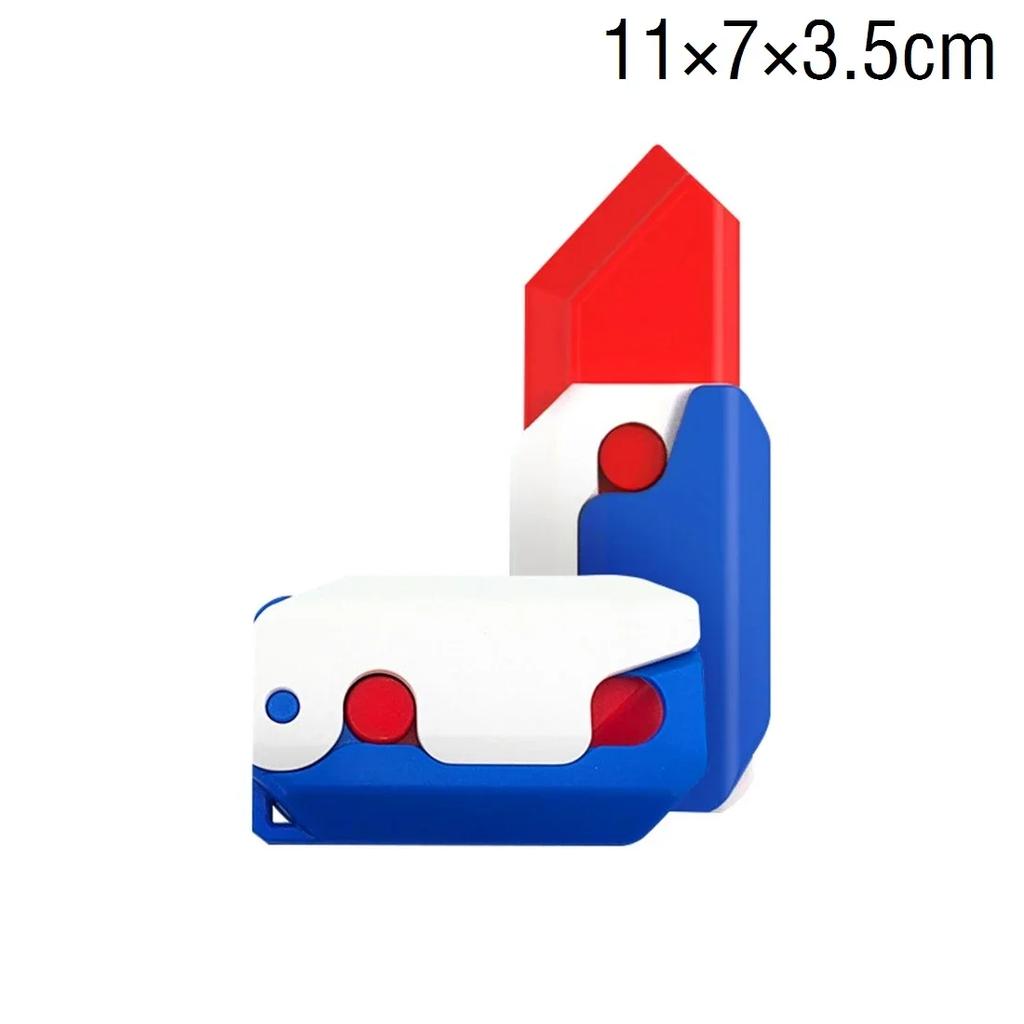 Mini Model Gravity Straight Jump Toy 3D Printed Gun Non-Firing  Cub Radish Toy Knife Kids Stress Relief Toy Christmas Gift