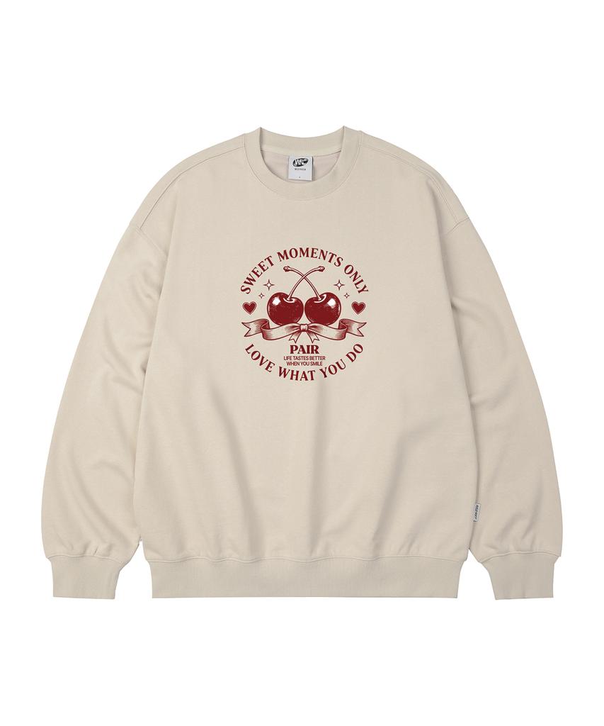 WILDROCK Cherry Pear Oversized Sweatshirt_9 Col (B Type)