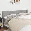 VidaXL Headboard with Ears Light Grey 203x16x78-88 Cm Fabric3118930