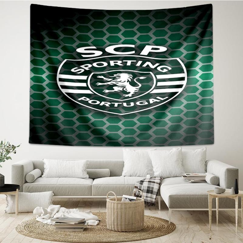 Sporting Portugal Crest Tapestry Hanging for Bedroom,Livingroom, Playroom,Decor Art Room Wall Tapestry Holiday and Birthday Gifts