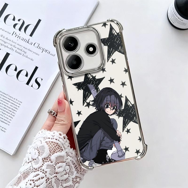 Чехол для телефона Hunter X-Hunters Shizuku с покрытием для Xiaomi Redmi Note 14 15 Pro Plus 13 12 11 11S 11T 10 9S 9 5G Противоударный с Airbag C