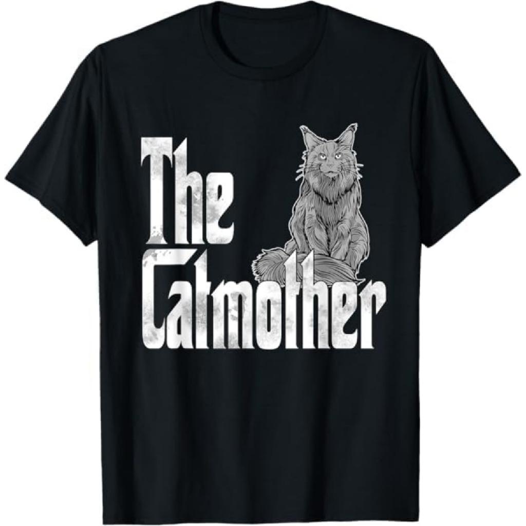 Cat Mom The Catmother Maine Coon Cat Mother Kitty Mommy T-Shirt Mali Mens Womens Tank Top Sweatshirt Hoodie 733 Black