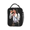Майкл Джексон Поет Вживую Bad World Tour 1988 Сумка для обеда Забавная коробка для ланча для женщин Сумка-холодильник Индивидуальная термосумка Сумки
