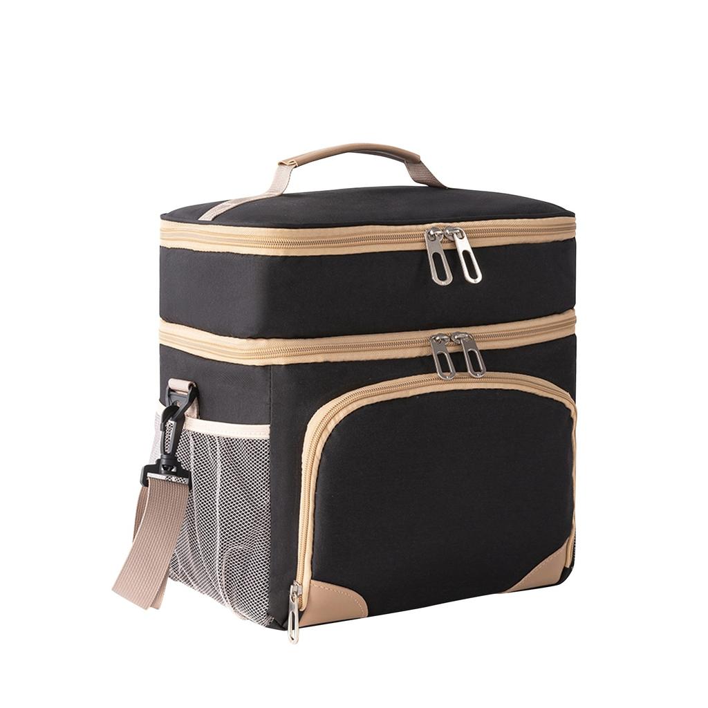 Изолированный большой ланч-бокс, двойной сверхпрочный ланч-сумка, герметичная сумка-холодильник, подходит для мужчин и женщин, взрослых, полет на пляж, однодневная поездка