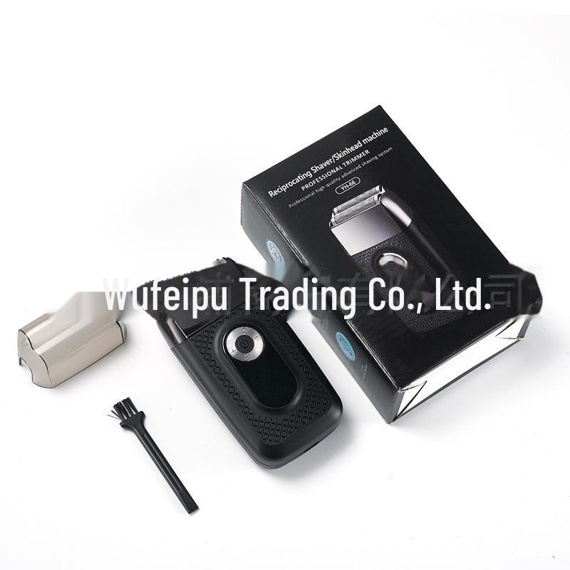 Перезаряжаемая возвратно-поступательная электрическая бритва с ЖК-дисплеем.