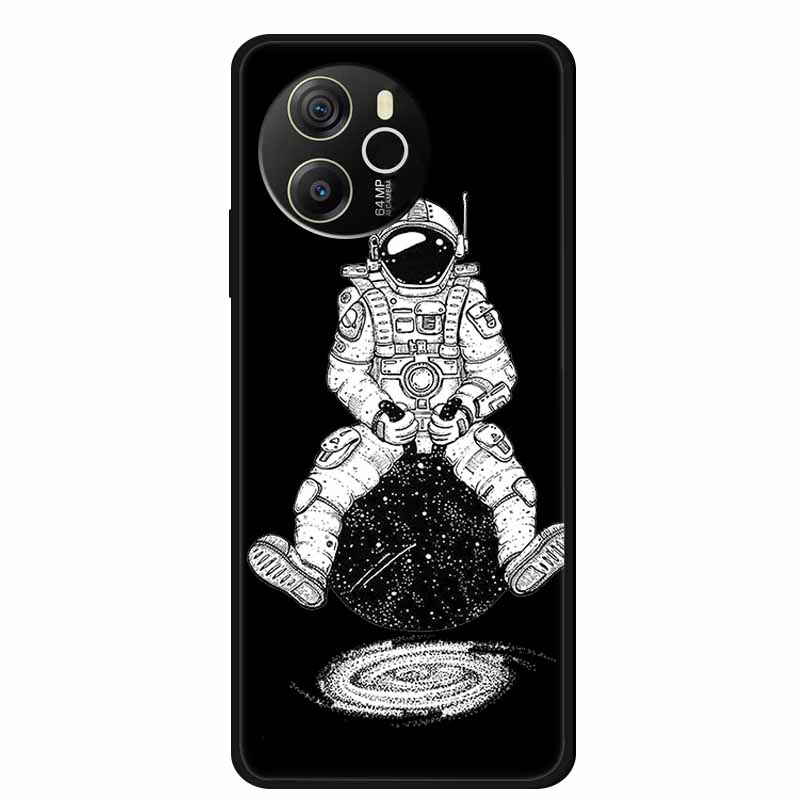 Coque For Blackview Shark 8 Case Cute Cartoon Black Silicone Soft Phone Cases For Blackview Shark 8 Back Cover Case Shark8 Funda