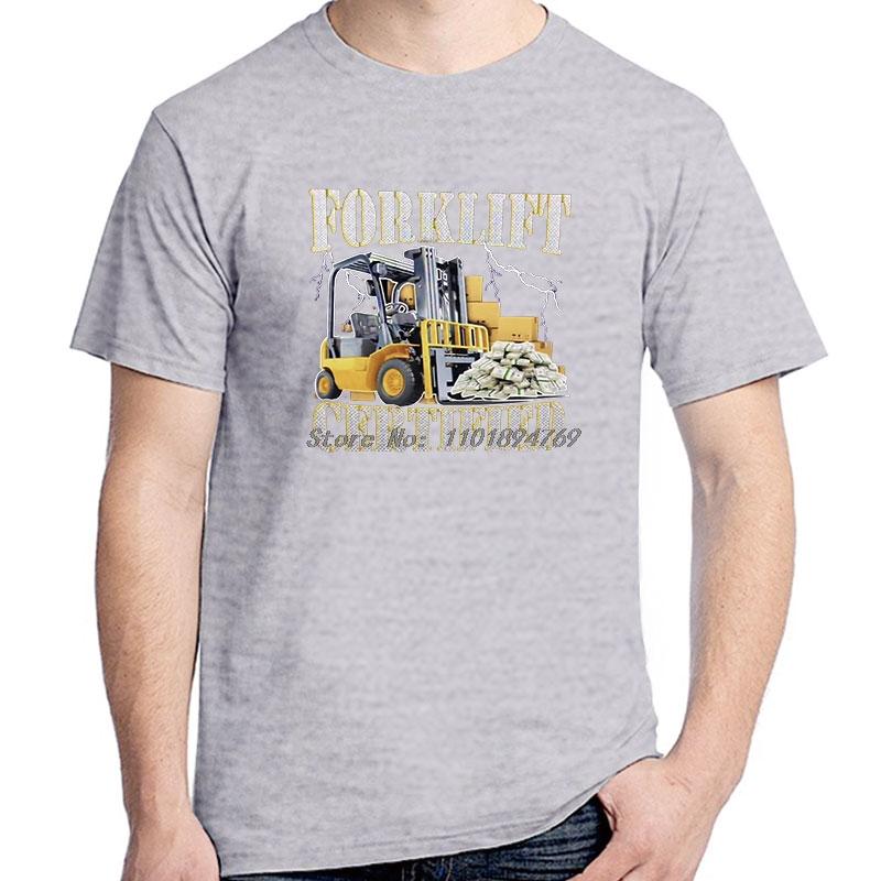 Funny Forklift Certified Operator Print Graphic T Shirts Vintage Fashion Short Sleeve Tshirts Cotton Casual Cozy Unisexs Tshirt