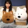 Кавайный Пушистый West Highland White Terrier Плюшевая Игрушка Мягкая Щенячья Плюшевая Подушка Набитые Реалистичные Животные Спящая Кукла