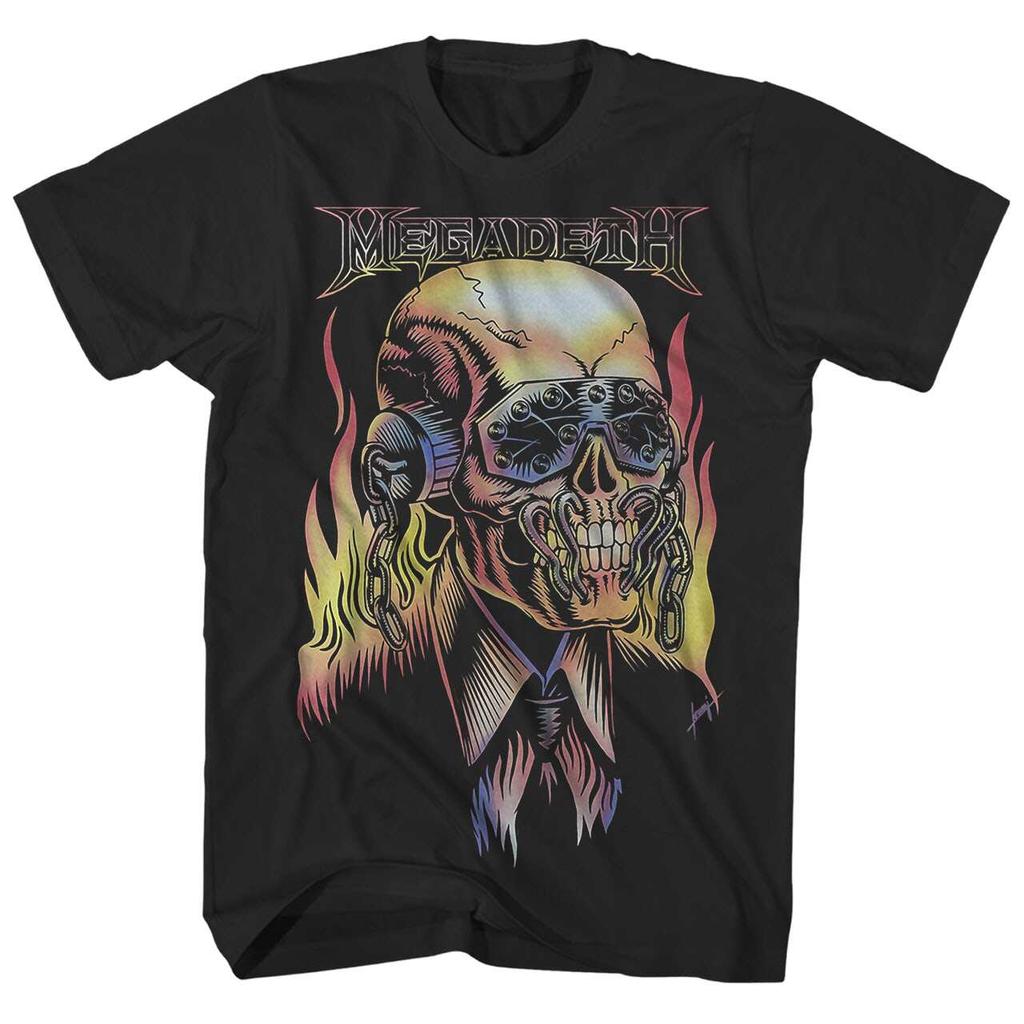 Megadeth Band Heavy Metal Rock Punk Men's Oversized Loose Cotton American T-shirt