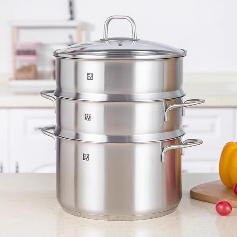 Zwilling Набор из глубокой кастрюли и пароварки Nova Plus 24 см из нержавеющей стали